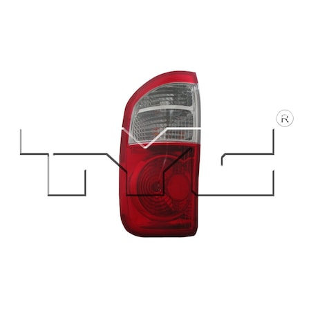 Tyc Tyc Capa Certified Tail Light Assembly, 11-6038-00-9 11-6038-00-9
